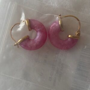 New • Anni Lu 💕 petite swell hoops in pink lotus